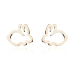 *HOST PICK* Gold Cutout Rabbit Earrings Minimalist Post